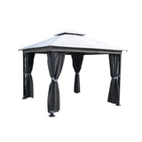 Lifestyle Living Phoenix Steel Gazebo with Side Curtains | 3 x 3m