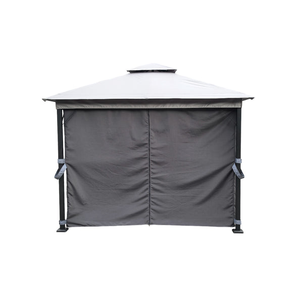 Lifestyle Living Phoenix Steel Gazebo with Side Curtains | 3 x 3m