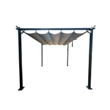 Lifestyle Living Solara Steel Pergola with Retractable Canopy | 3 x 3m