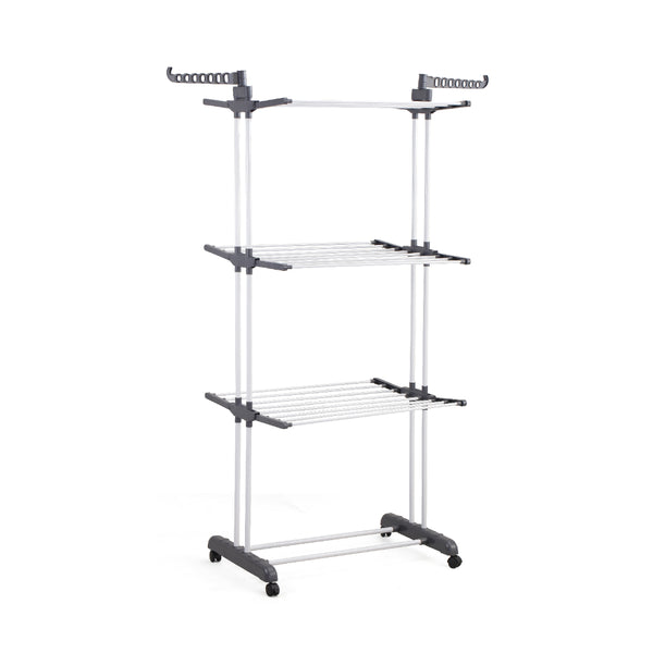 Airdra 3 Tier Clothes Airer with Wheels | Freestanding Drying Rack