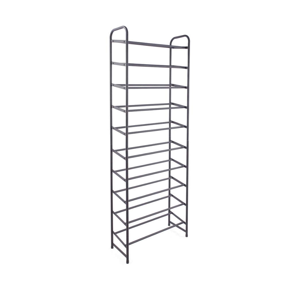 StoreUp 10 Tier Shoe Rack Organiser - Slim Space Saving Design
