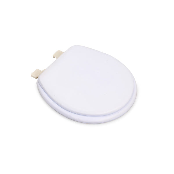 Lenza Soft Oval Toilet Seat | 17in, White, Slim Profile, Easy-Clean