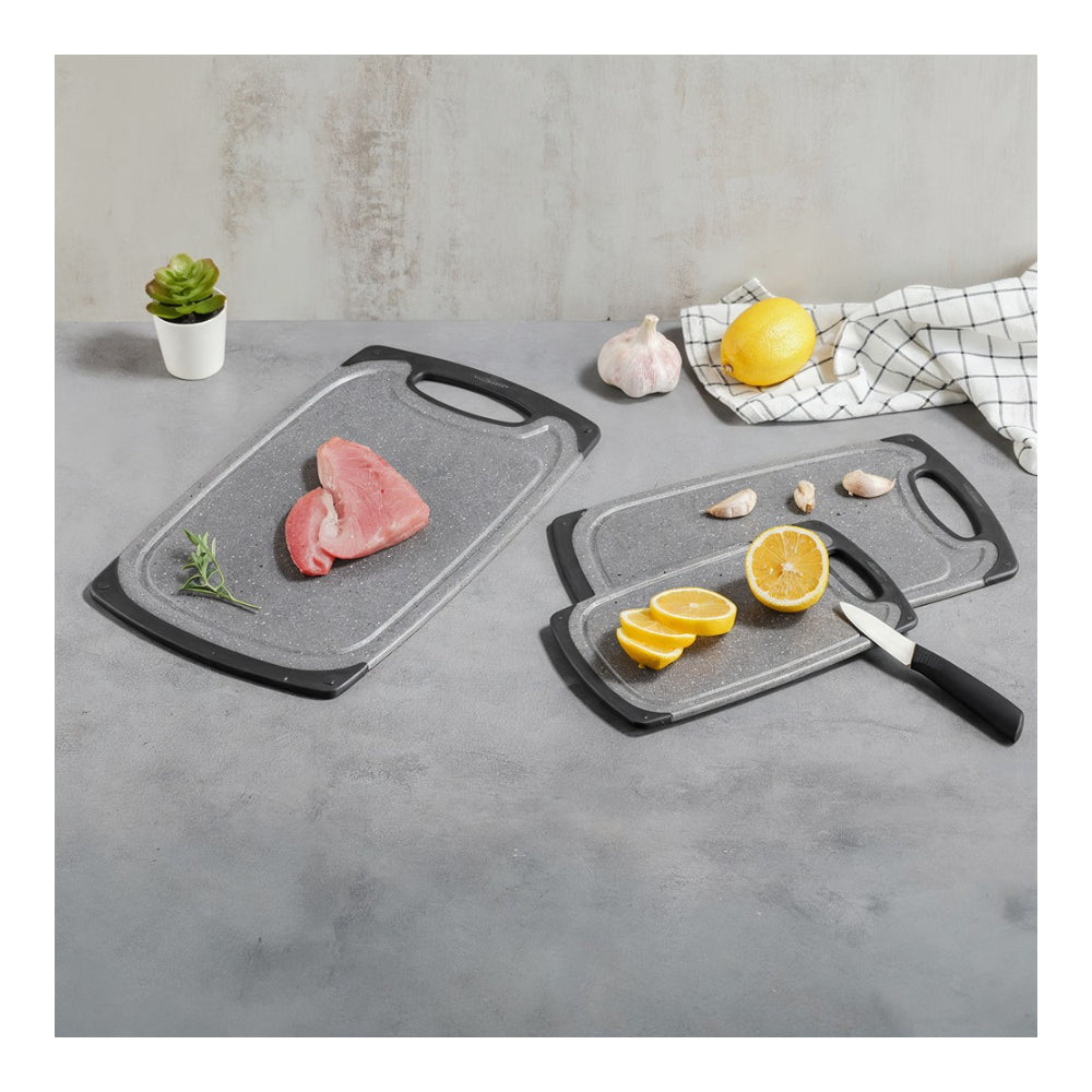Anti-Slip Chopping Boards - Pack of 3 Stone Effect