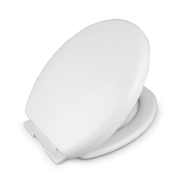 Lenza Soft Close Toilet Seat | White, Classic Oval Lid Design