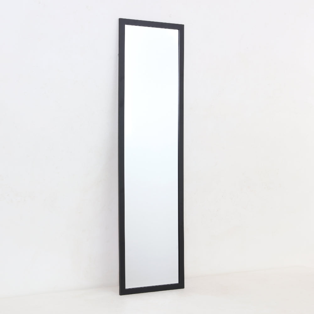 Over-Door Full-Length Hanging Mirror | Black Frame, 30 x 120cm
