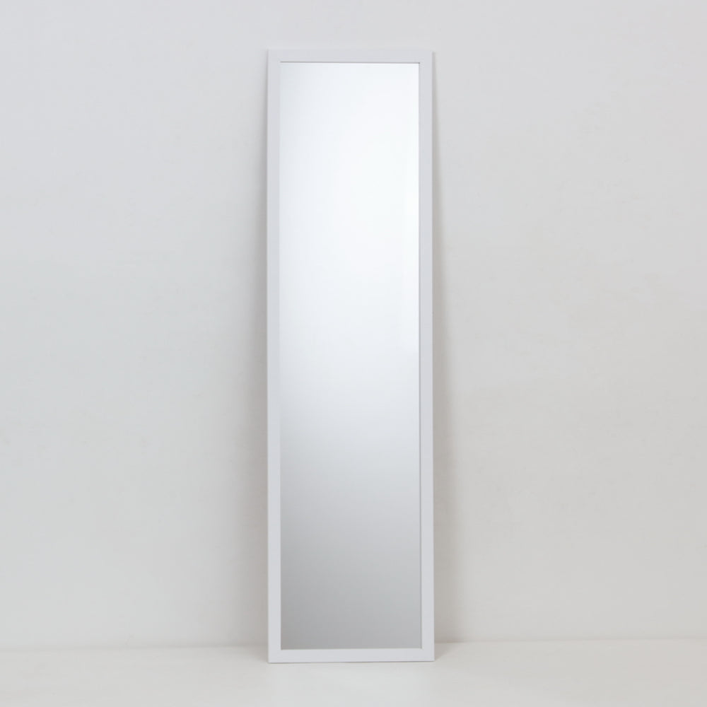 White Door Hanging Full-Length Rectangular Mirror | 30 x 120cm