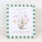 Green Striped Botanical Pressed Flower Picture Frame | 10 x 12 in