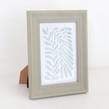 Sage Green Botanical Leaf Print Wooden Framed Wall Art | 5 x 7in