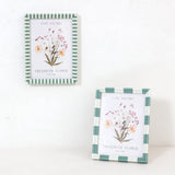 Green and White Striped Photo Frame Set | 5 x 7in, Pack of 2