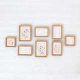 Natural Wood-Effect Photo Frame Gallery Set | 8 Pieces, Assorted Sizes
