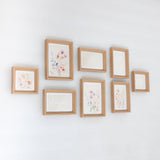Natural Wood-Effect Photo Frame Gallery Set | 8 Pieces, Assorted Sizes