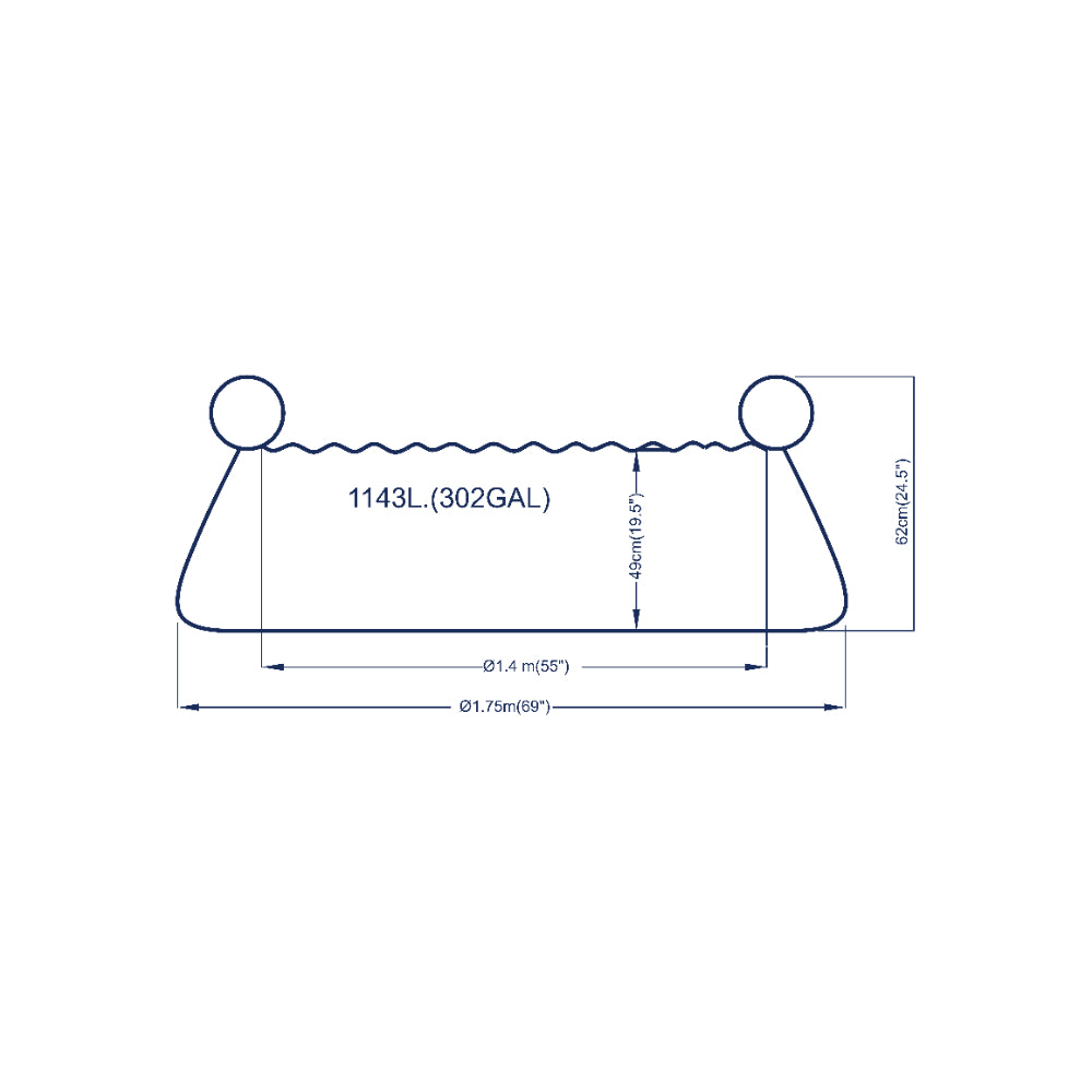 3D Blue Whale Inflatable Kids Paddling Pool | Spray Feature, 175 x 62cm