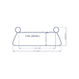 3D Blue Whale Inflatable Kids Paddling Pool | Spray Feature, 175 x 62cm