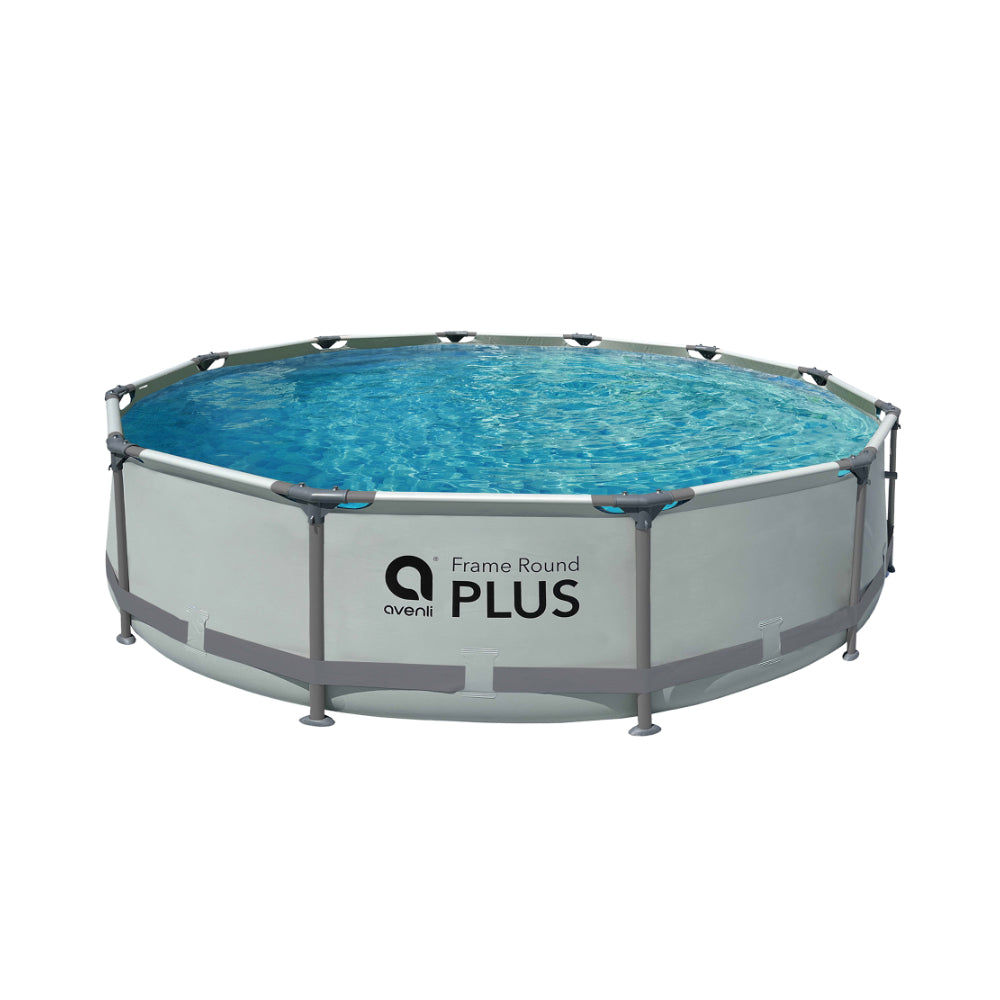 Grey Frame Plus Round Above-Ground Swimming Pool | 427 x 84cm