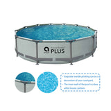 Grey Frame Plus Round Above-Ground Swimming Pool | 427 x 84cm