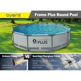 Grey Frame Plus Round Above-Ground Swimming Pool | 427 x 84cm