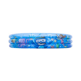 Ocean World 3-Ring Inflatable Paddling Pool | Blue Ocean Design