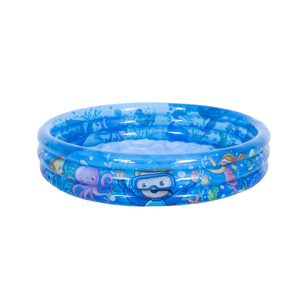 Ocean World 3-Ring Inflatable Paddling Pool | Blue Ocean Design