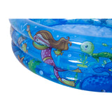 Ocean World 3-Ring Inflatable Paddling Pool | Blue Ocean Design
