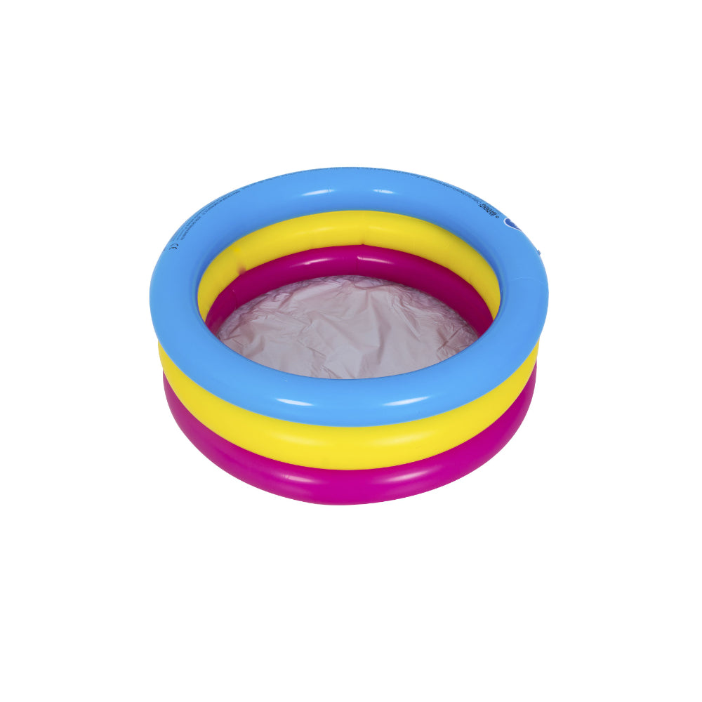 Sunrise Kiddy 3-Ring Inflatable Paddling Pool | Assorted Colours