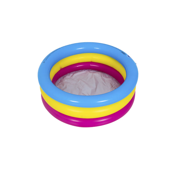 Sunrise Kiddy 3-Ring Inflatable Paddling Pool | Assorted Colours