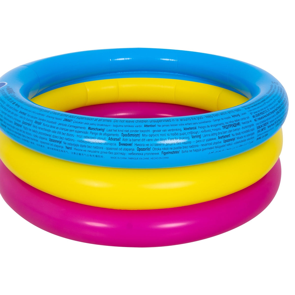 Sunrise Kiddy 3-Ring Inflatable Paddling Pool | Assorted Colours