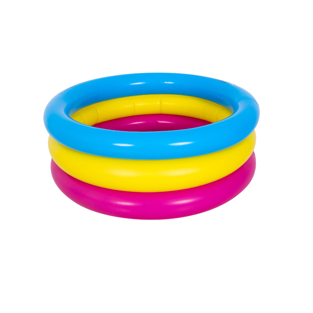 Sunrise Kiddy 3-Ring Inflatable Paddling Pool | Assorted Colours