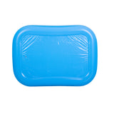 Blue Rectangular Inflatable Paddling Pool | 200 x 150cm, Dual Ring