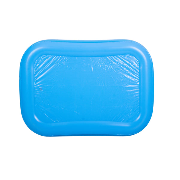 Blue Rectangular Inflatable Paddling Pool | 200 x 150cm, Dual Ring