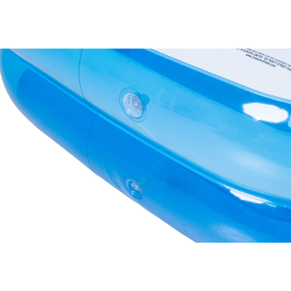 Blue Rectangular Inflatable Paddling Pool | 200 x 150cm, Dual Ring