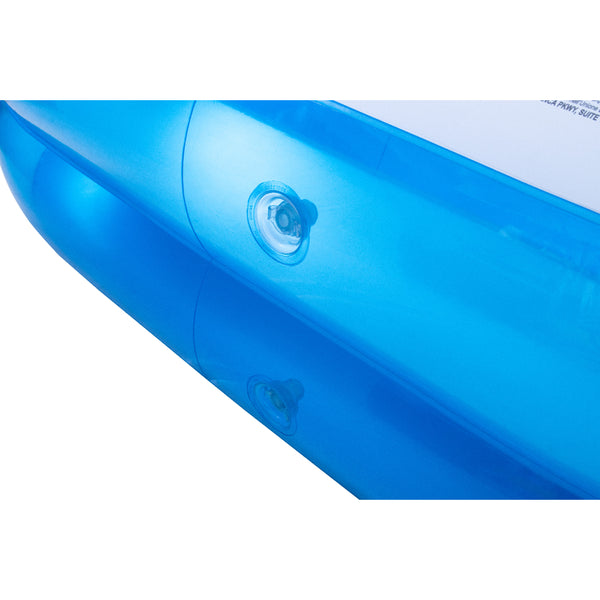 Blue Rectangular Inflatable Family Pool | 305 x 183cm, Cushioned Sidewalls