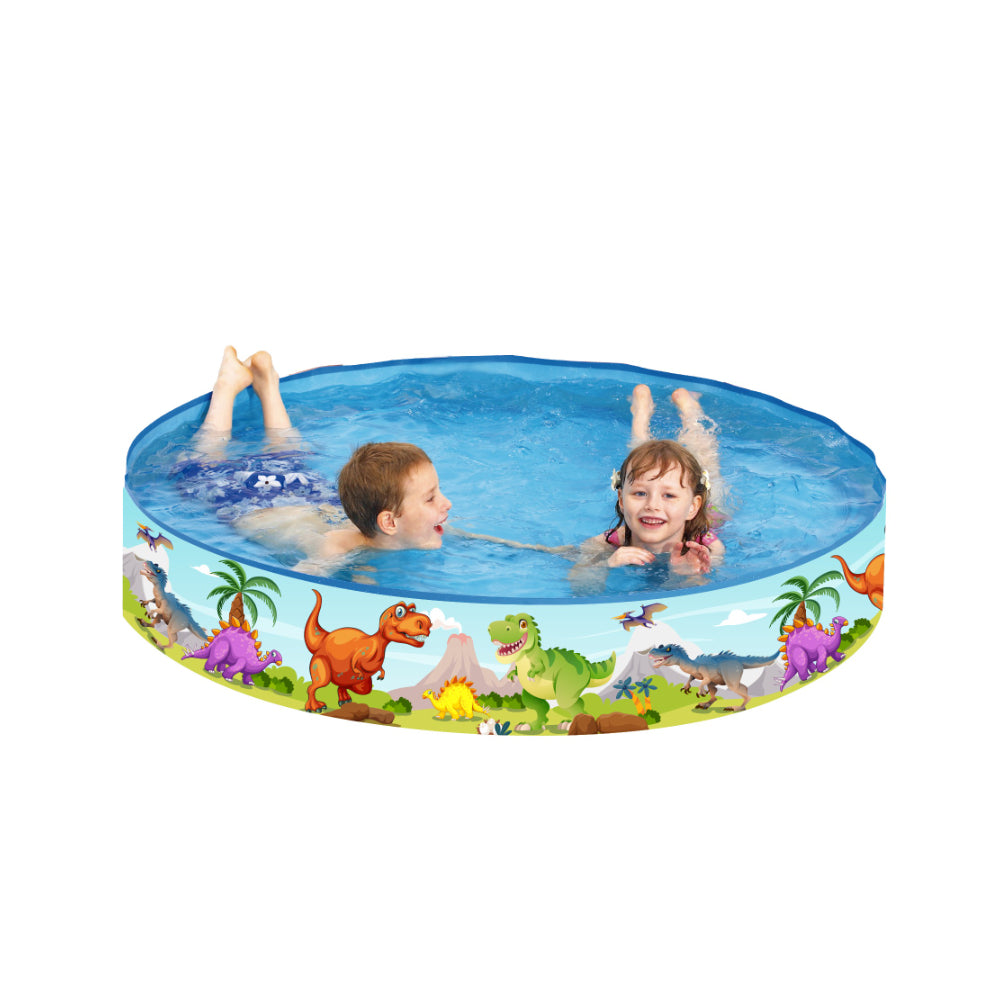 Dinosaur World Rigid Wall Paddling Pool | 180cm, Round Kids Design