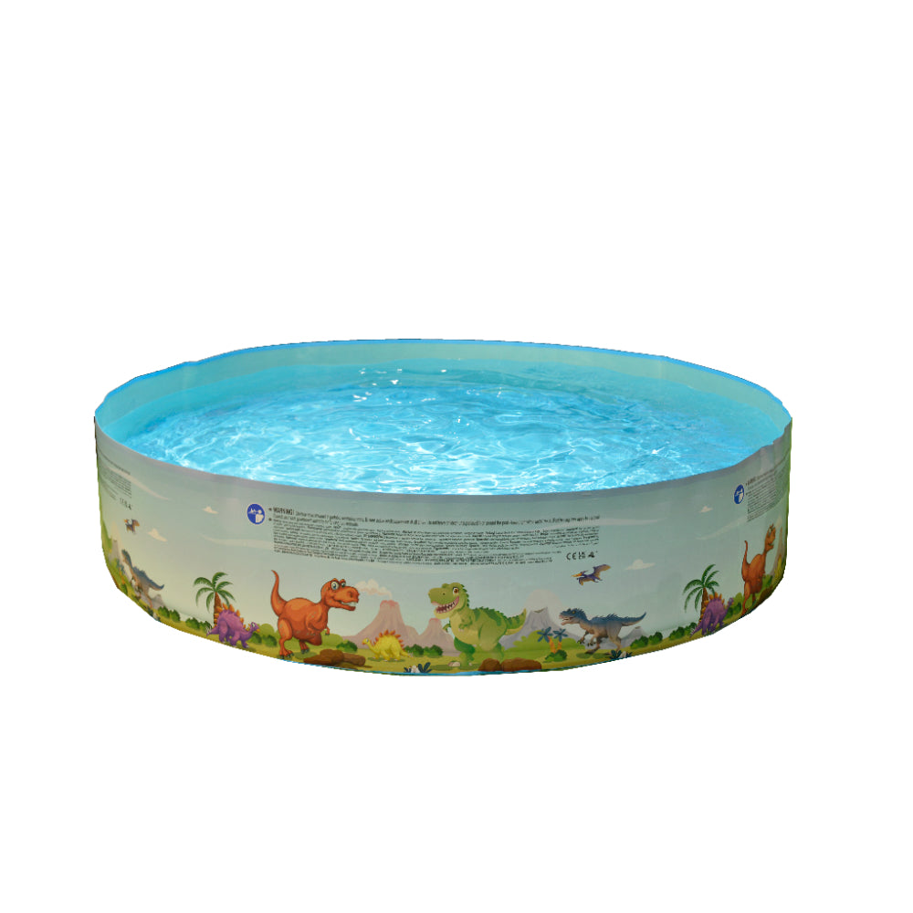 Dinosaur World Rigid Wall Paddling Pool | 180cm, Round Kids Design
