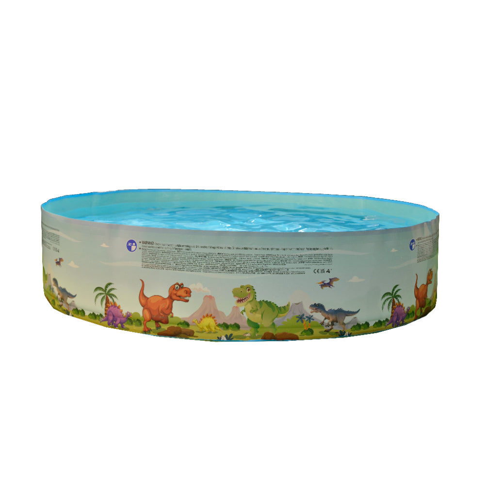 Dinosaur World Rigid Wall Paddling Pool | 180cm, Round Kids Design