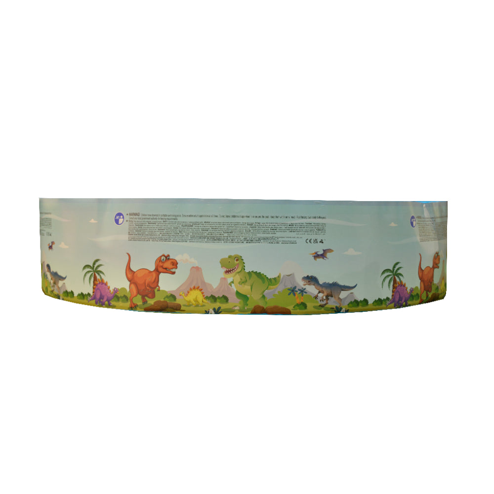 Dinosaur World Rigid Wall Paddling Pool | 180cm, Round Kids Design