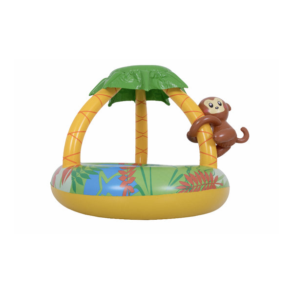 Monkey Tropical Baby Inflatable Pool | Palm Canopy, Jungle Design