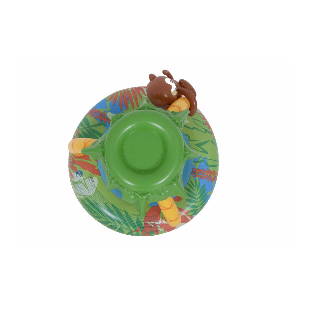 Monkey Tropical Baby Inflatable Pool | Palm Canopy, Jungle Design