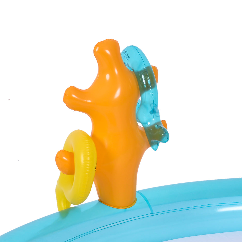Inflatable Sea Animal Kids Outdoor Play Pool | 200cm, Aqua Blue