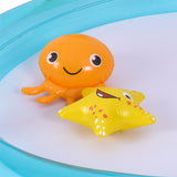 Inflatable Sea Animal Kids Outdoor Play Pool | 200cm, Aqua Blue