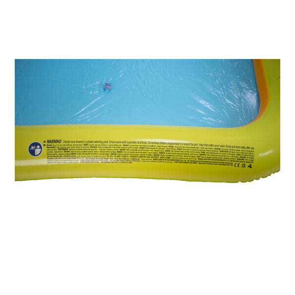 Jungle Animal Inflatable Spray Pool with Slide | 214cm, Multicolour