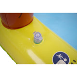 Jungle Animal Inflatable Spray Pool with Slide | 214cm, Multicolour