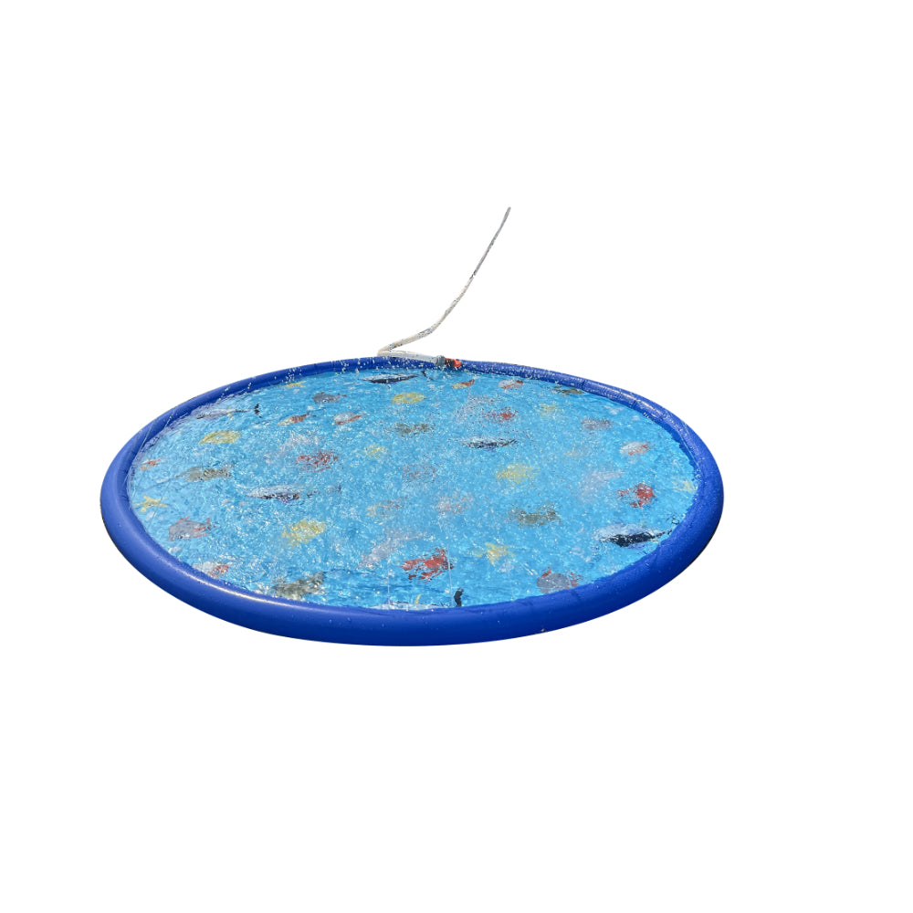 Sea Fish Outdoor Water Splash Play Pad | 154cm, Hose Connection