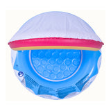 Rainbow Baby Inflatable Pool Float | Built-In Canopy, Cushioned Seat