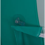 Rectangular Inflatable Pool with Football Goals | 258cm, Teal and Orange