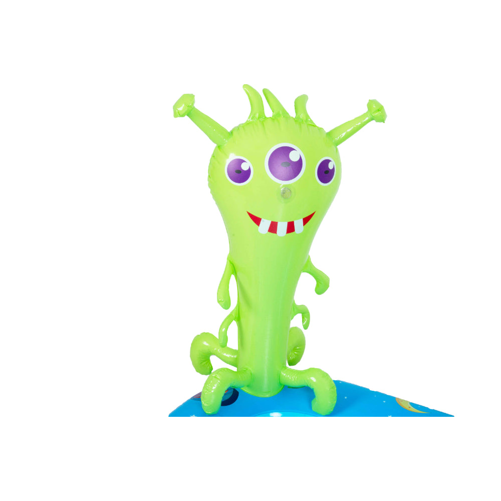 Monster Space-Themed Inflatable Spray Pool | 240cm, with Slide