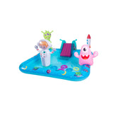 Monster Space-Themed Inflatable Spray Pool | 240cm, with Slide