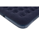 Double Navy Blue Cloudcoil Flocked Air Mattress | Raised Inflatable Bed