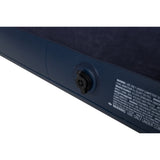 Double Navy Blue Cloudcoil Flocked Air Mattress | Raised Inflatable Bed