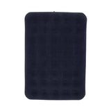 Double Navy Blue Cloudcoil Flocked Air Mattress | Raised Inflatable Bed