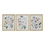 Assorted Wildflower Framed Botanical Wall Art | 3 Designs, 28 x 35cm